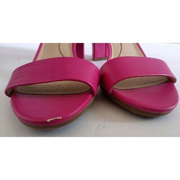 LIFE STRIDE Ankle Strap Sandals Averly Size 8.5 Pink Women's High Heel Shoes - Picture 6 of 11